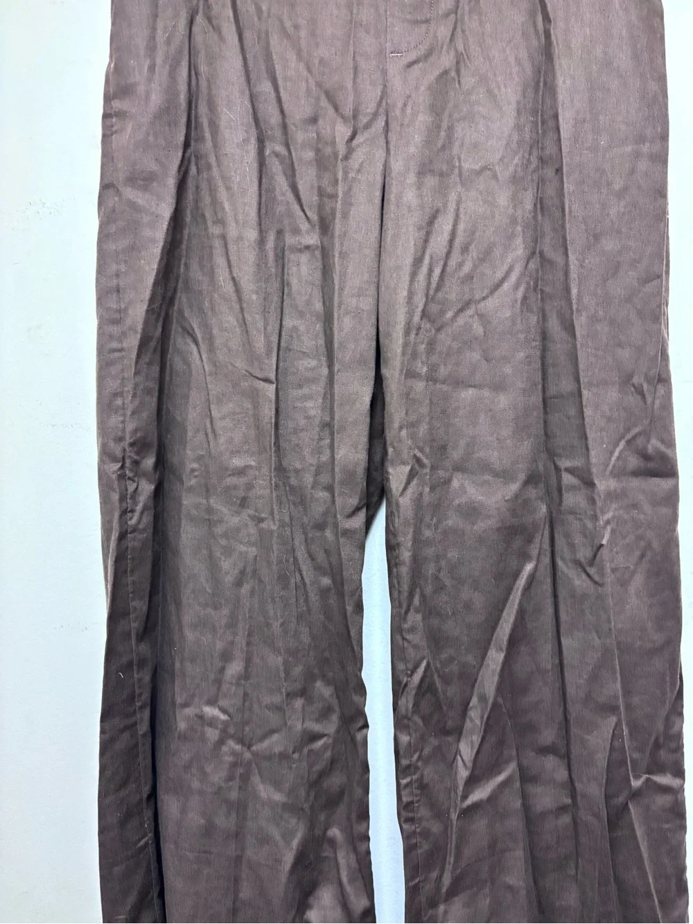 Banana Republic Hayden Wide Leg Linen Blend Pull On Pant